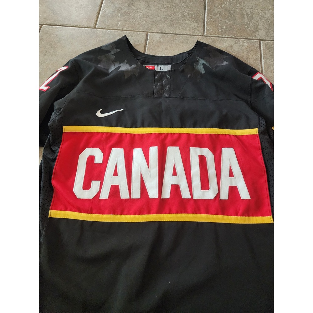 Nike Jamie Benn Team Canada 2014 Sochi Olympics Hockey Jersey Black Mens L 22 - Picture 5 of 12